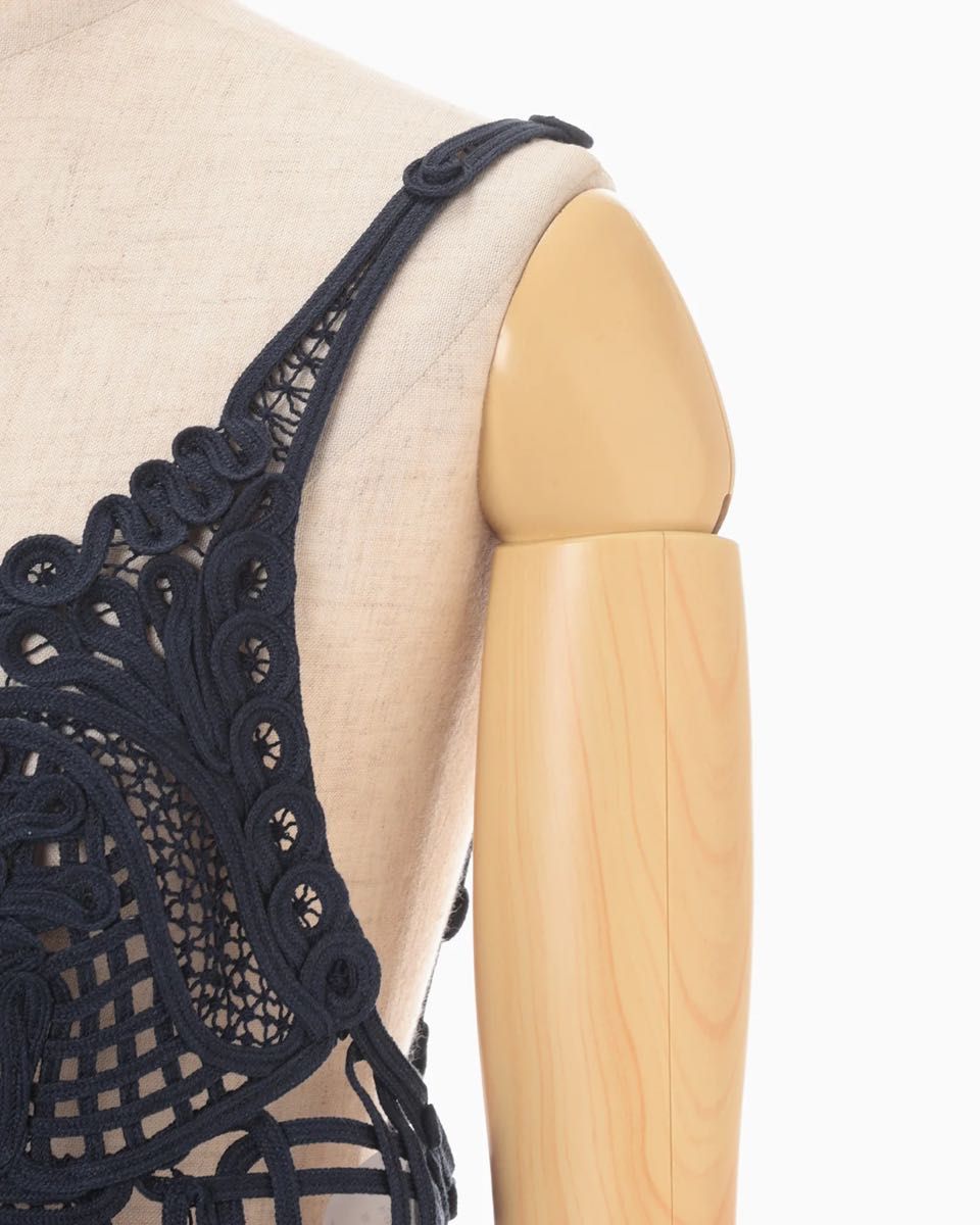 mame kurogouchi Cording Embroidery Vest コード刺繍 レース ビスチェ