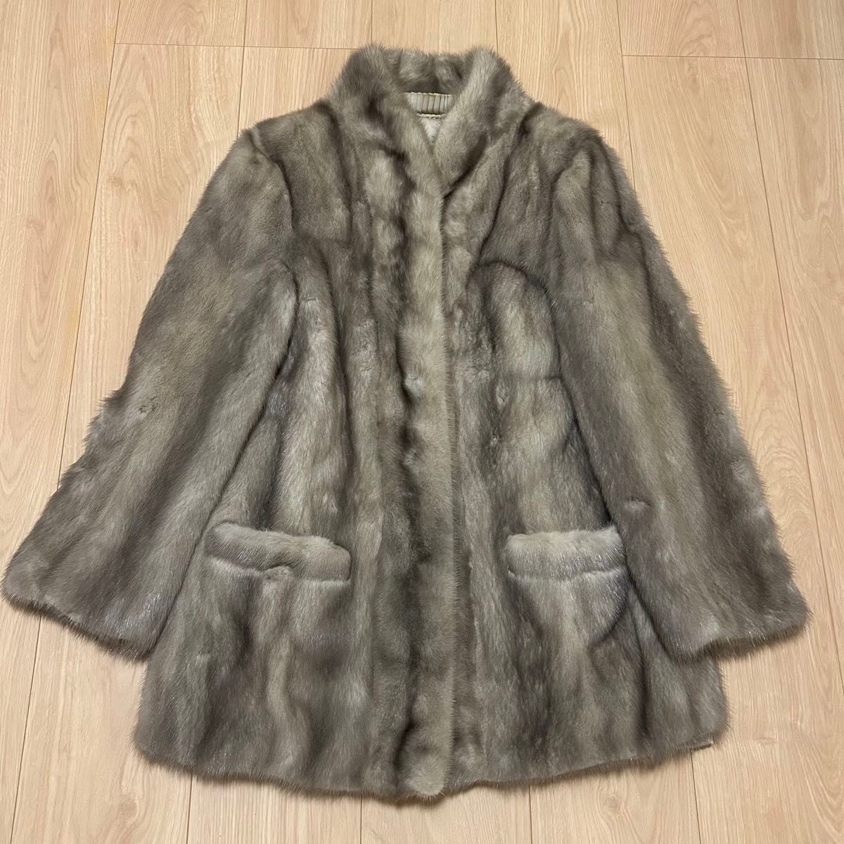 レアデザイン】サファイアミンク 毛皮 コート ファー 最高級 MINK AL