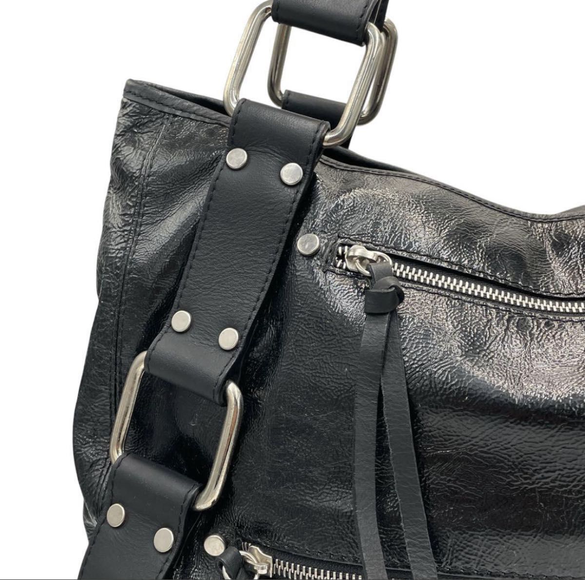 archive bag shoulder 00s y2k ANAYI A4 レザー ショルダーバッグ