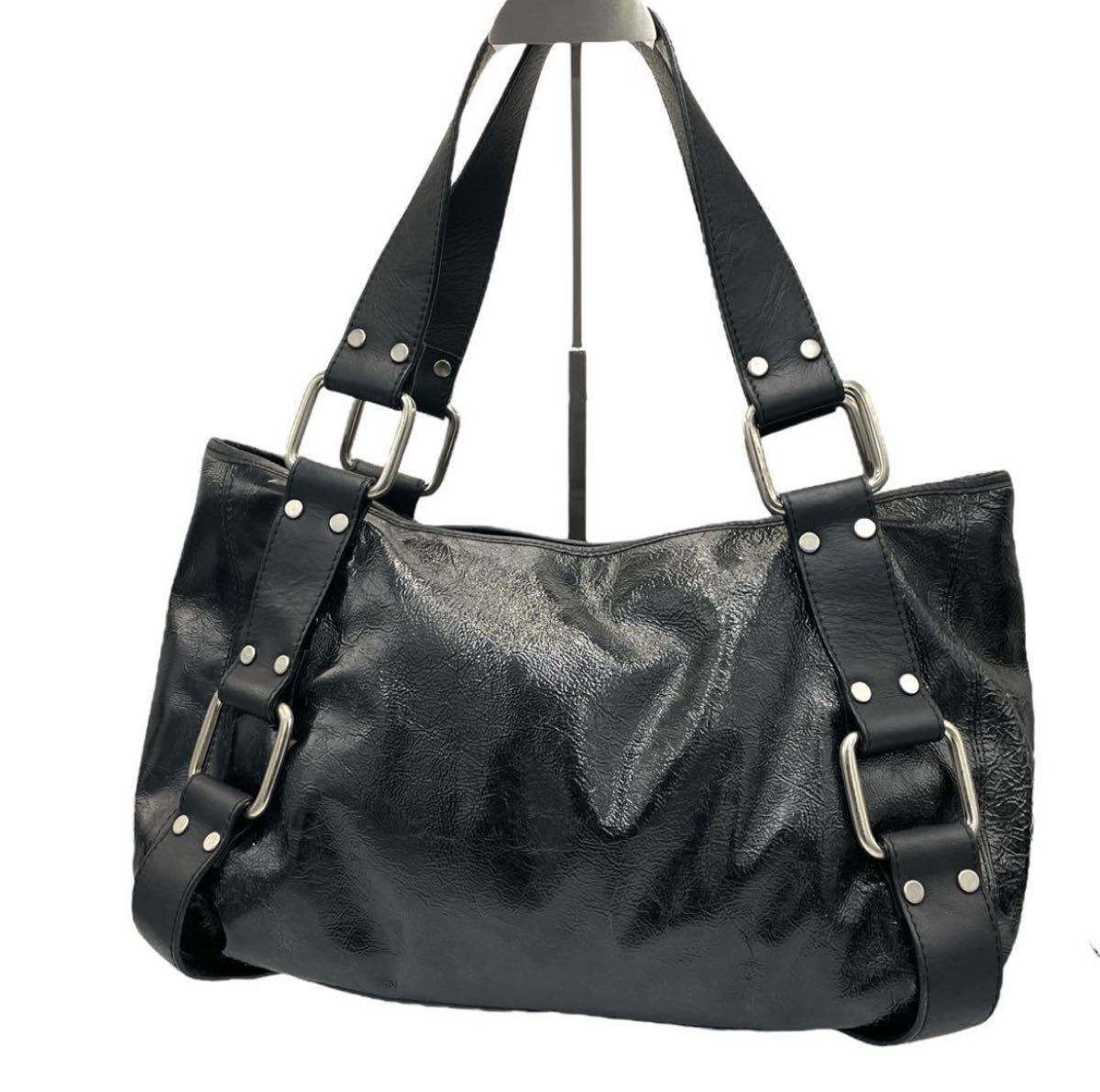 archive bag shoulder 00s y2k ANAYI A4 レザー ショルダーバッグ