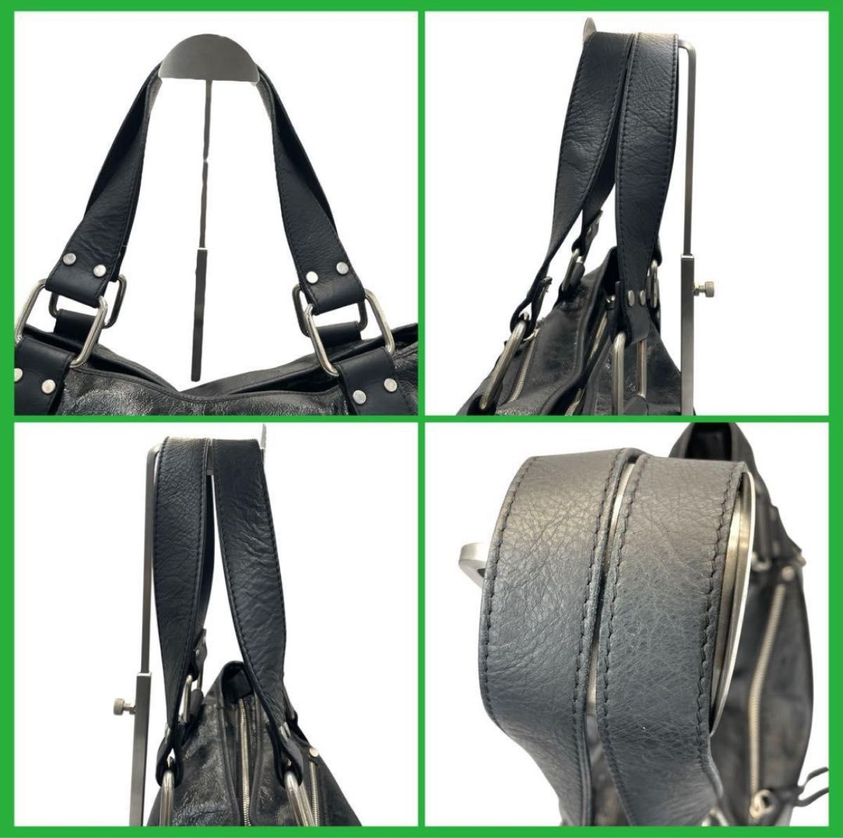 archive bag shoulder 00s y2k ANAYI A4 レザー ショルダーバッグ