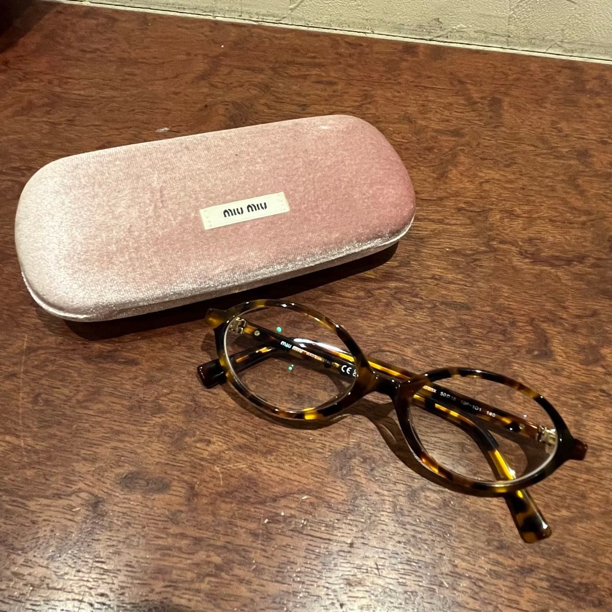 ぷーたろう様専用 MIUMIU ミュウミュウ メガネ VMU 01X レディース