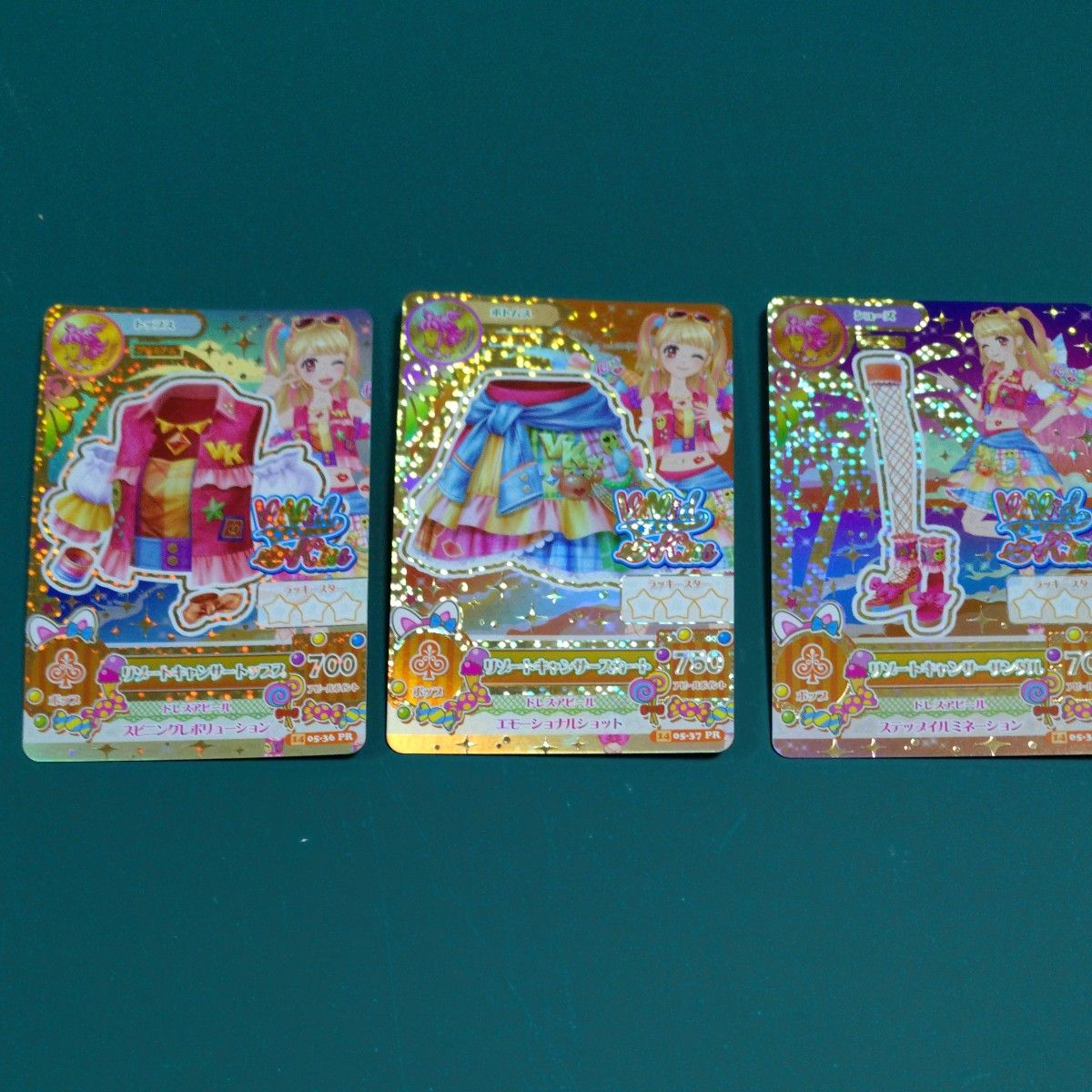 アイカツカード リゾートキャンサーコーデ 3枚セット 夏樹みくる