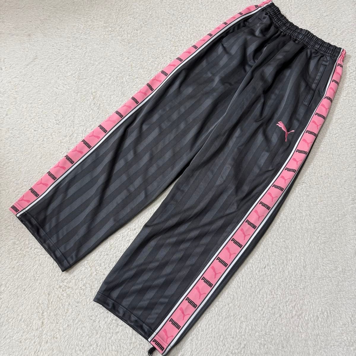 美品】y2k PUMA プーマ ビッグロゴ セットアップ ジャージ 上下 ピンク