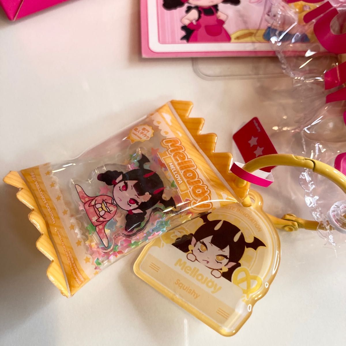 未使用 mellojoy チーズベア オリジナル スクイーズ シャカシャカ付き