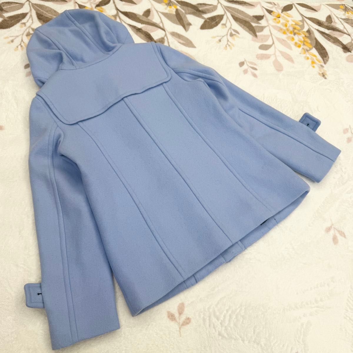 美品 BLUE LABEL CRESTBRIDGE ダッフルコート 水色 38 M ブルー