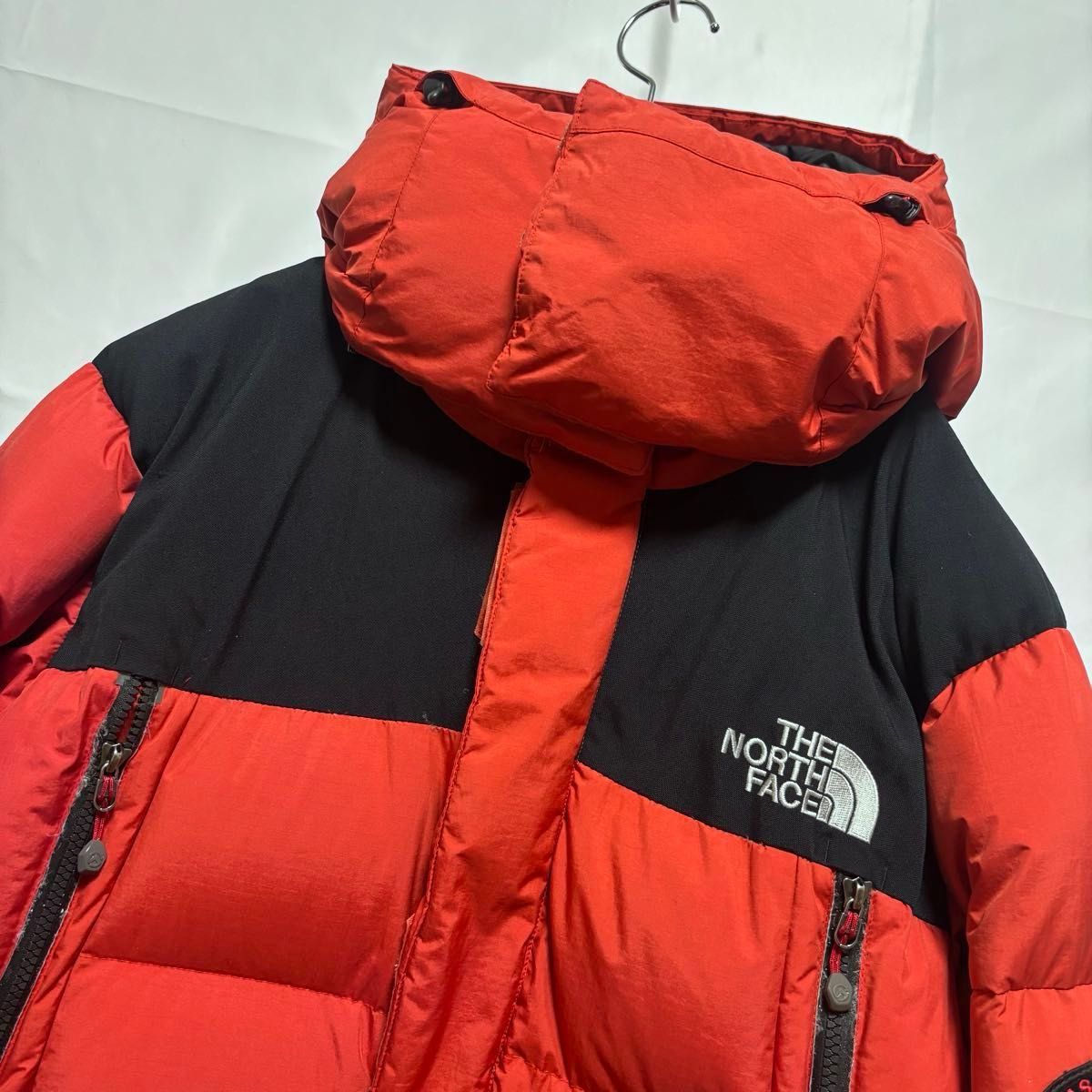 THE NORTH FACE 700フィル ダウンジャケット L レッド ブラック ASGARD