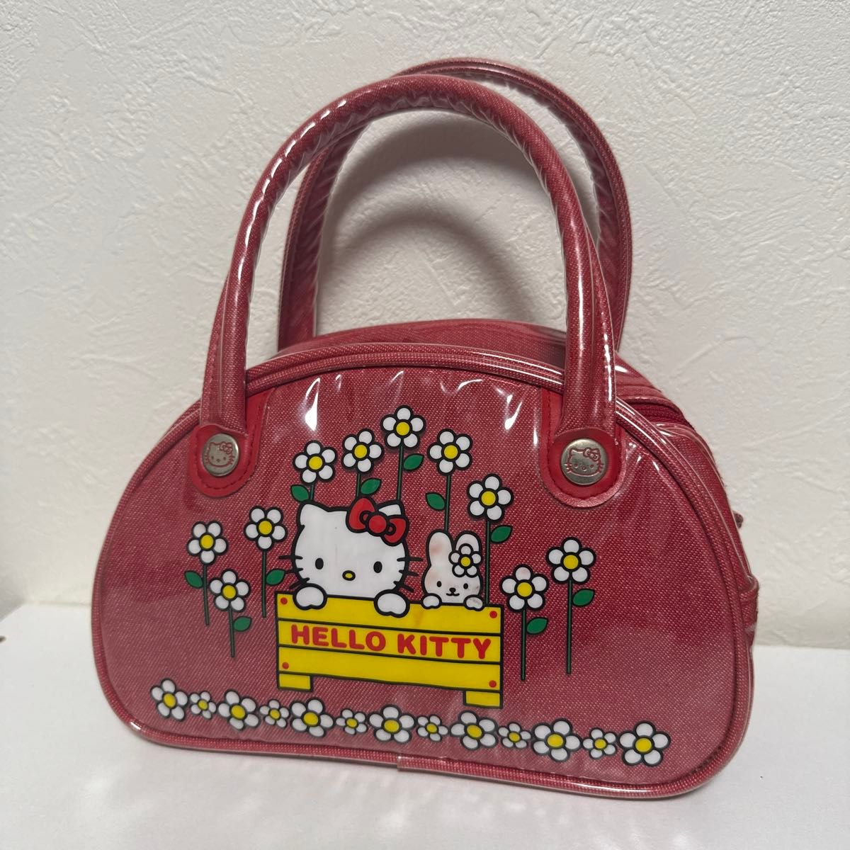 ハローキティ ミニボストンポーチ 1999年 レア 新品 タグ付き 平成