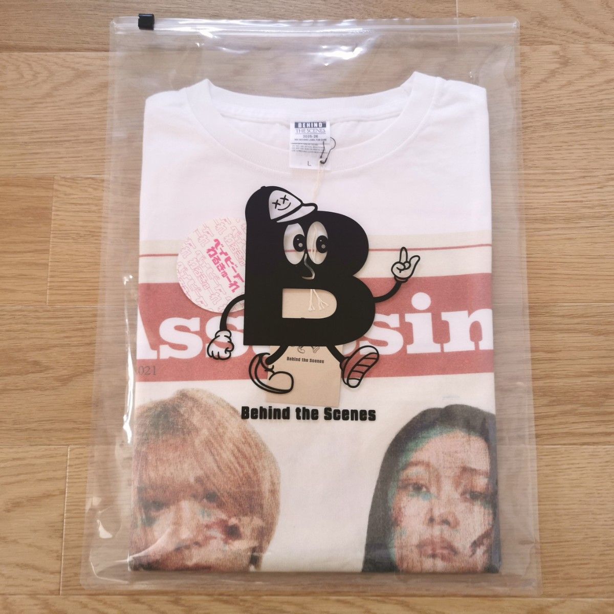 ベイビーわるきゅーれ x behind the scene コラボTシャツ 01 ベビわる