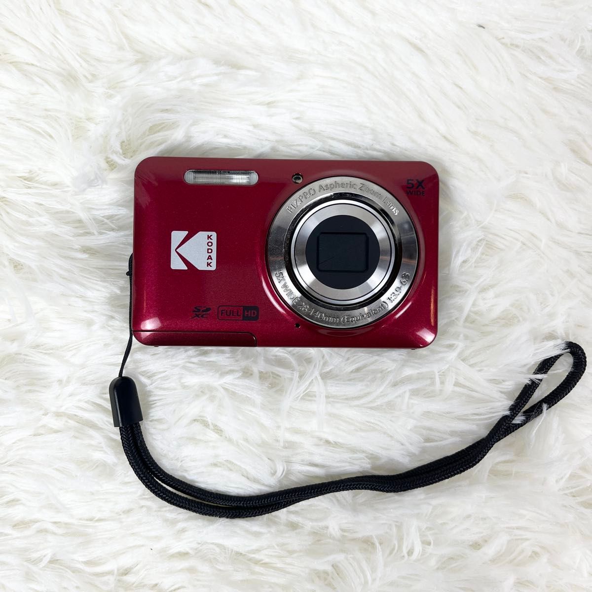 付属品完備/美品】Kodak PIXPRO FZ55 コンパクトデジタルカメラ 赤