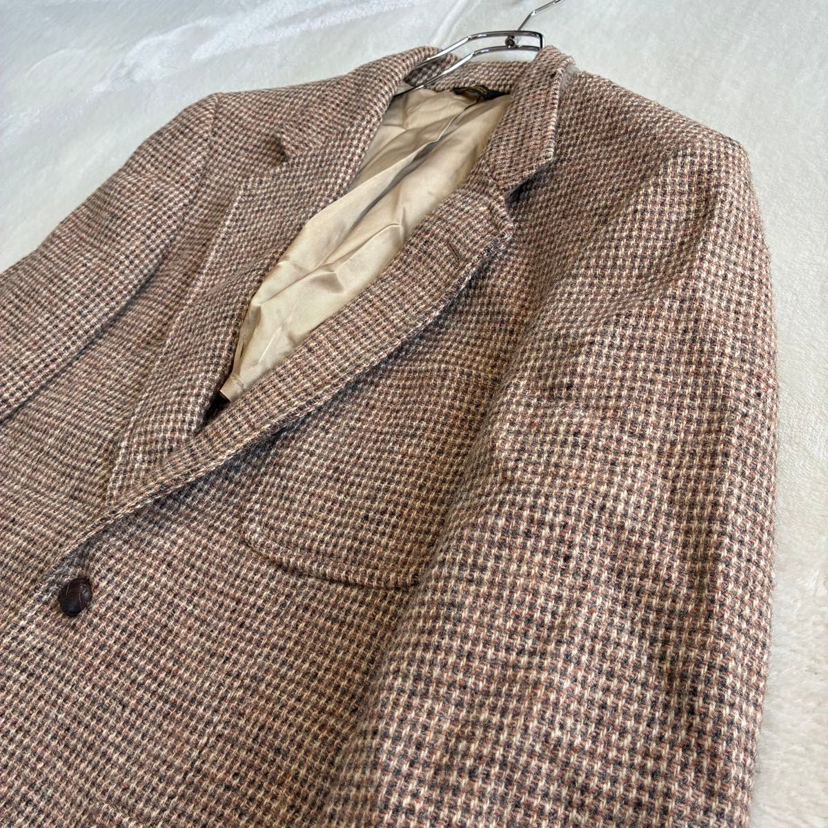 Harris Tweed ハリスツイード テーラードジャケット 胡桃ボタン M-L位