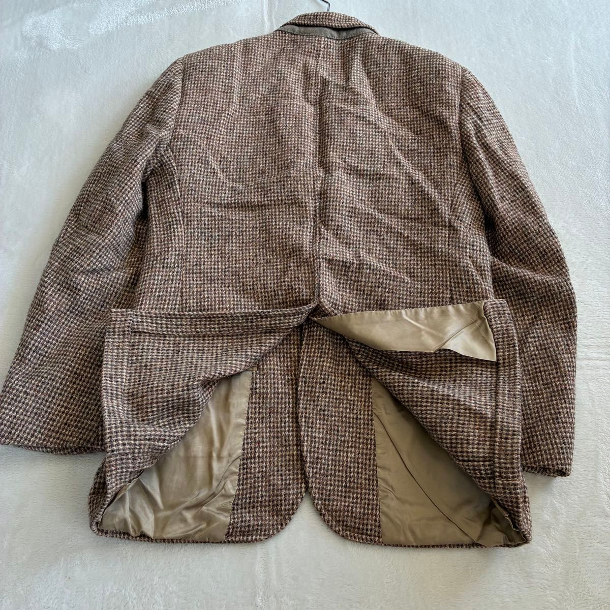 Harris Tweed ハリスツイード テーラードジャケット 胡桃ボタン M-L位