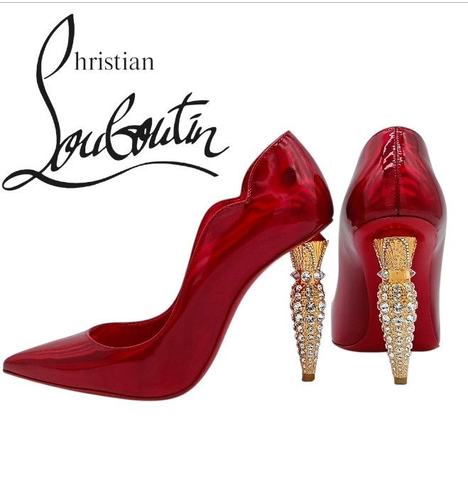 Christian Louboutin クリスチャン ルブタン リップストラス パンプス