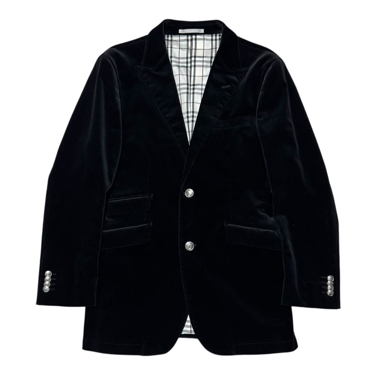 BURBERRY BLACK LABEL バーバリーブラックレーベル ベロア テーラード