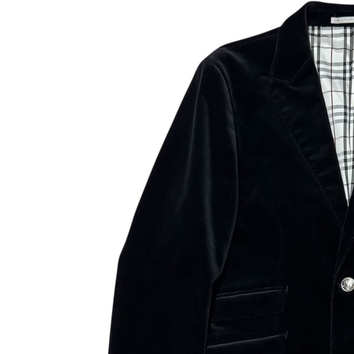 BURBERRY BLACK LABEL バーバリーブラックレーベル ベロア テーラード