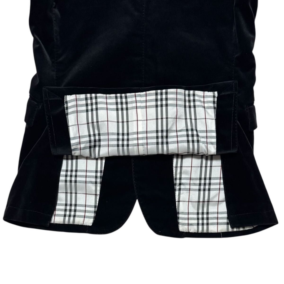 BURBERRY BLACK LABEL バーバリーブラックレーベル ベロア テーラード