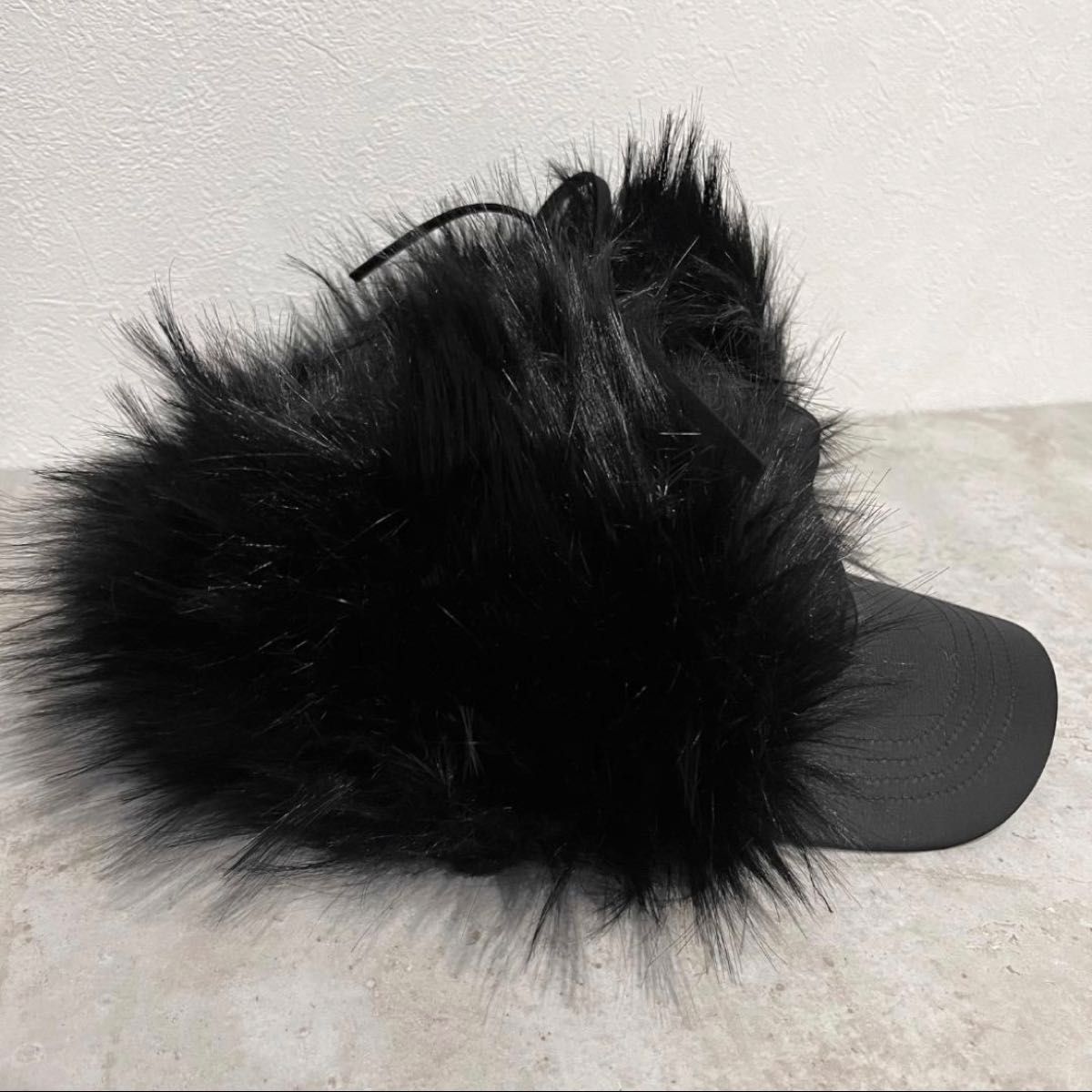 新品未使用】open Yy ファーキャップ ブラック｜Yahoo!フリマ（旧