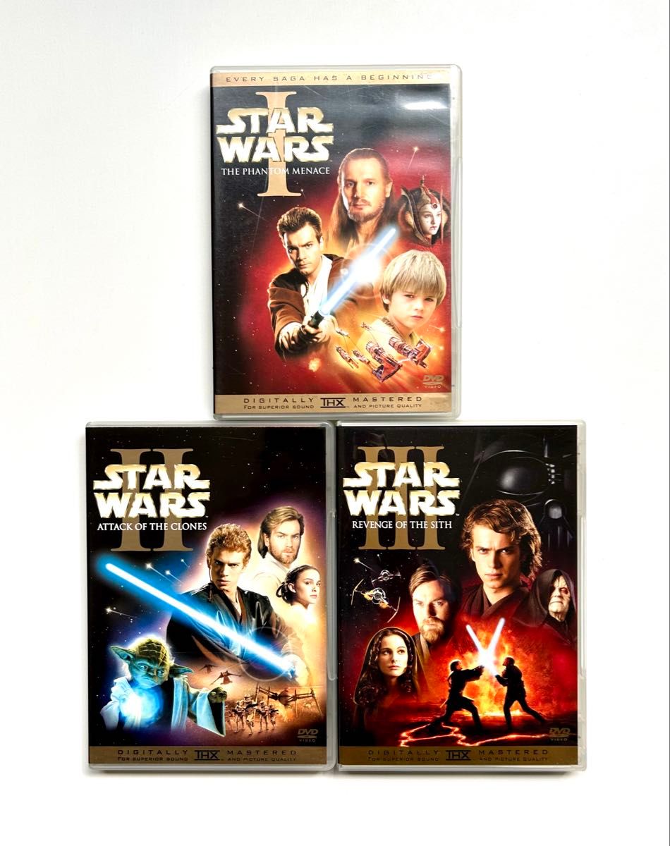 STAR WARS スター・ウォーズ DVD 3巻セット 《エピソード Ⅰ〜Ⅲ