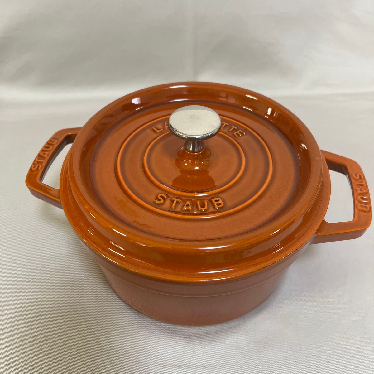 STAUB ストウブ ピコ・ココット ラウンド 20cm シナモン（オレンジ色