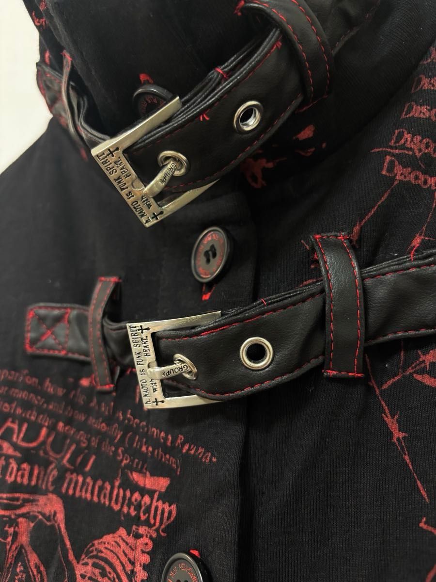 H NAOTO H ANARCHYISM for PLUS 長袖 ブラック レッド スパイダー 蜘蛛