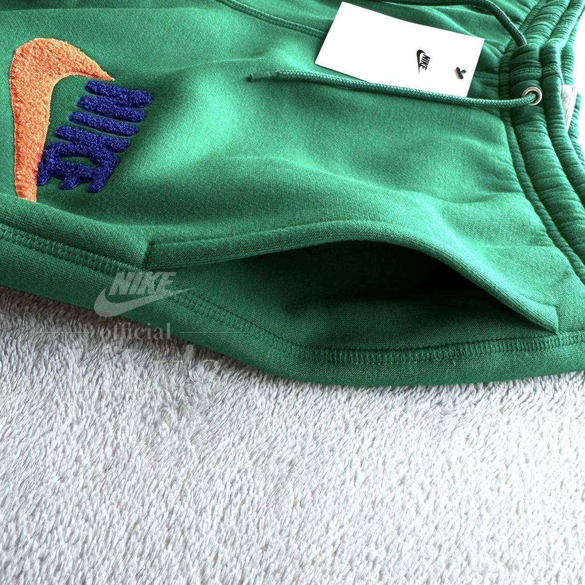 Sサイズ】NIKE上下セットアップ ロゴボア グリーン 緑 ナイキ
