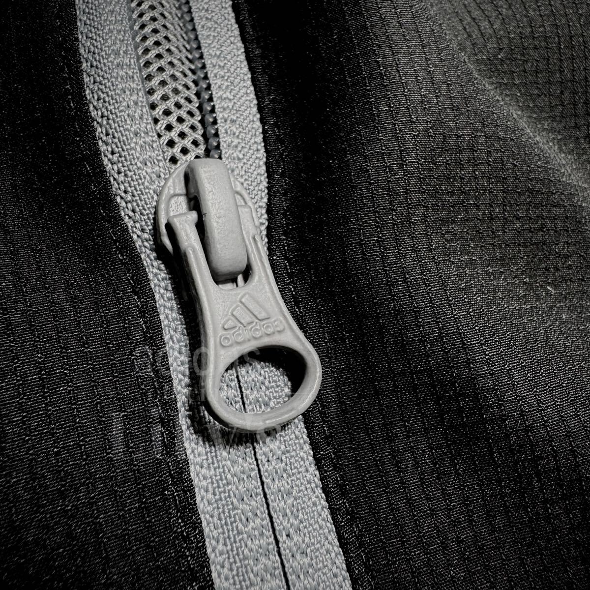 Lサイズ】adidas上下セットアップ グレー ブラック ウーブン ウインド