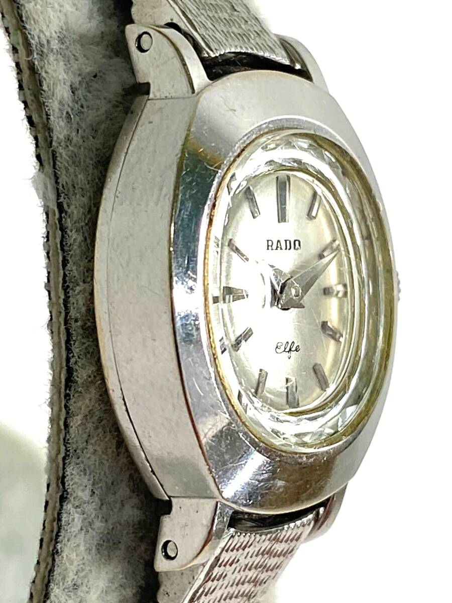 RADO Elfe K14WG 腕時計 手巻き 機械式 シルバー文字盤 ホワイト