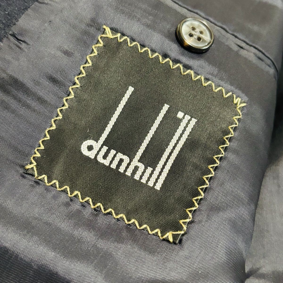 DUNHILL ダンヒル カシミヤ100% テーラードジャケット ネイビー L 2B