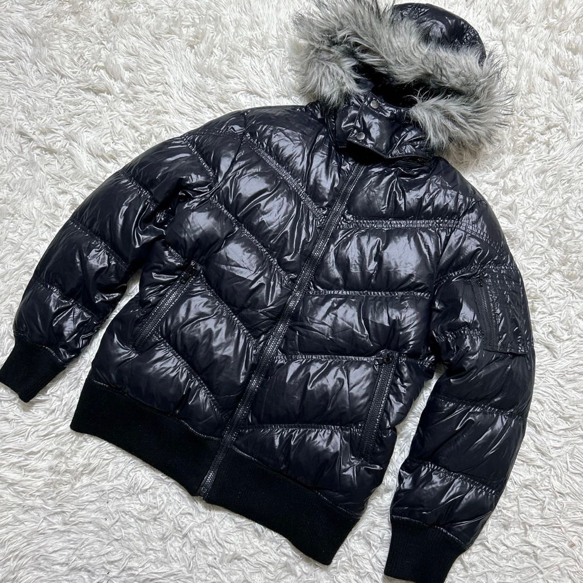 2241】 美品 オールドユニクロ プレミアムダウンジャケットy2k 00s