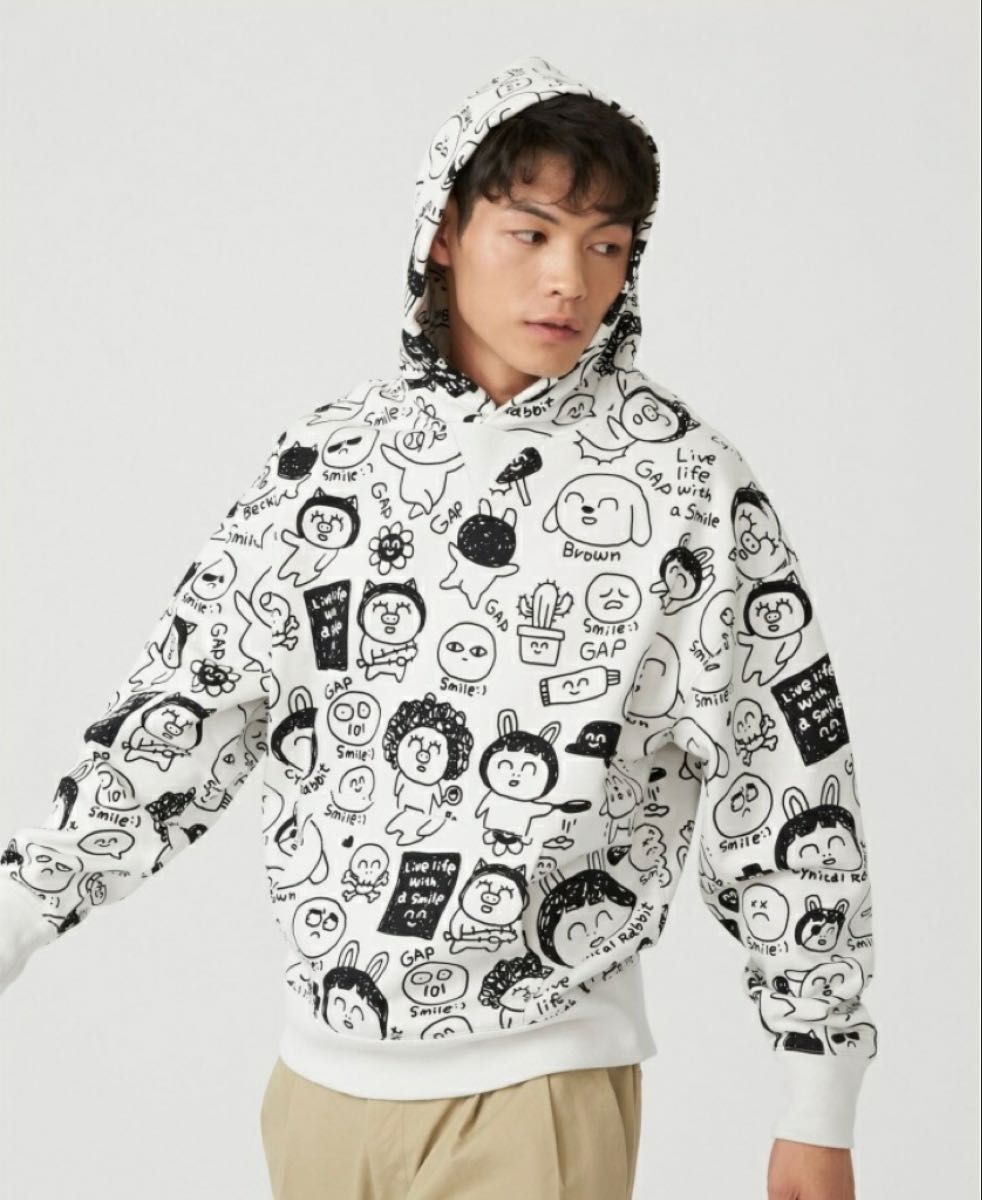 本文読んでください】GAP×HOZO コラボセットアップ 総柄 パーカー XL
