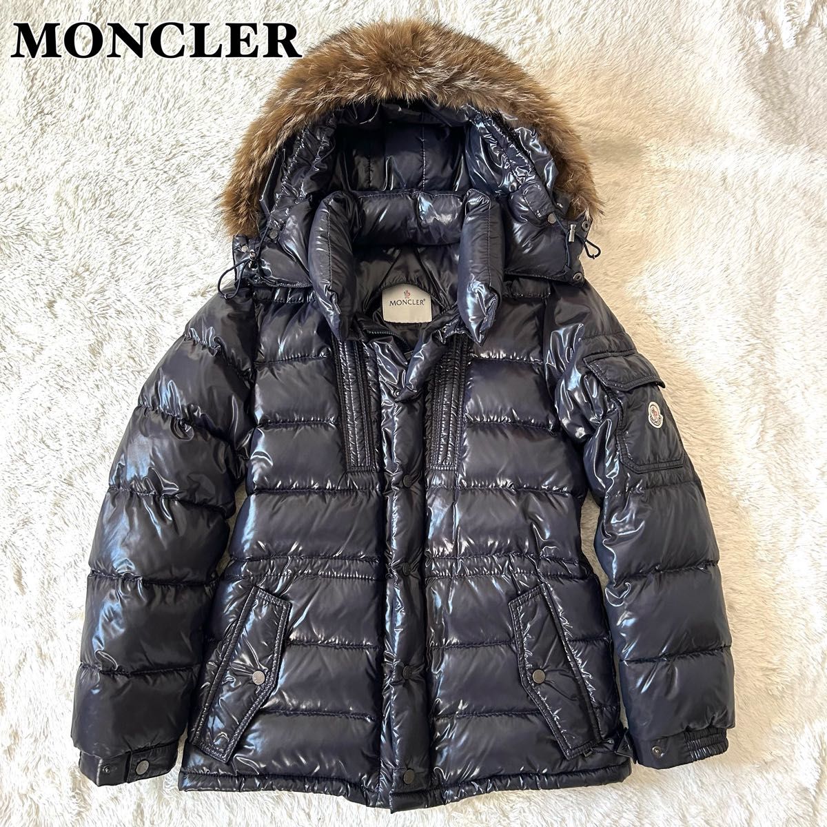 MONCLER モンクレール ダウンジャケット ロッド 0 ネイビー ファー