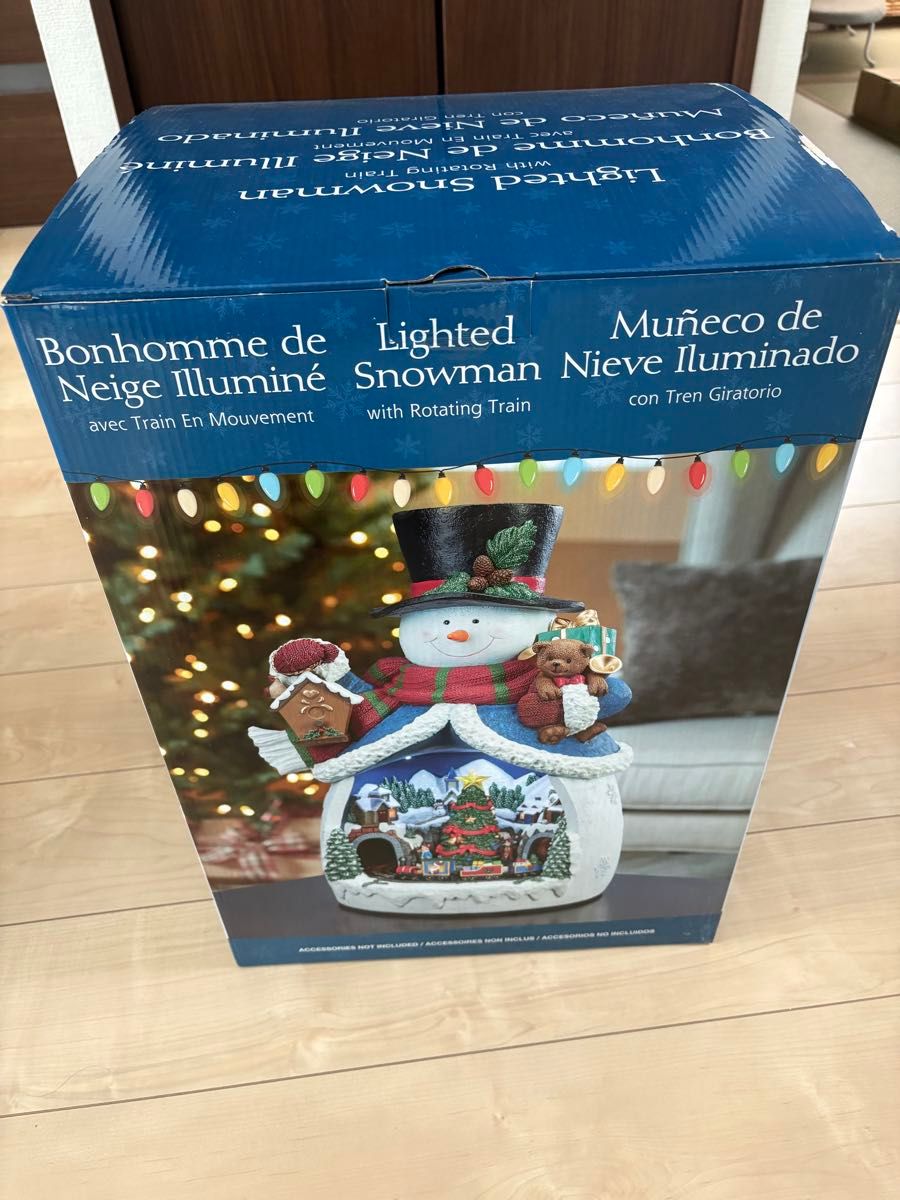 コストコ クリスマス スノーマン オルゴール LEDライト付き｜Yahoo