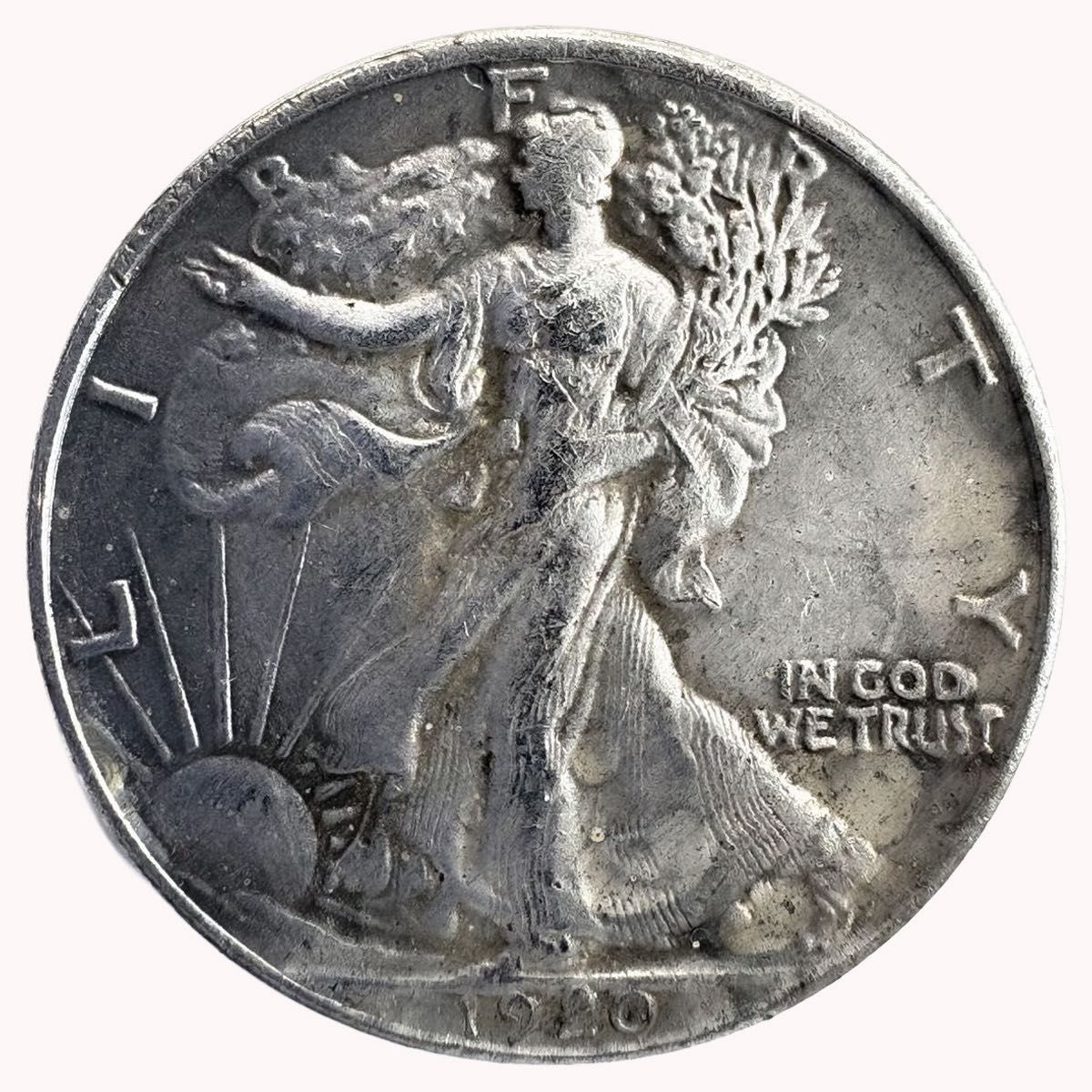 アメリカ ウォーキングリバティ ハーフダラー 銀貨 1920年 レプリカ