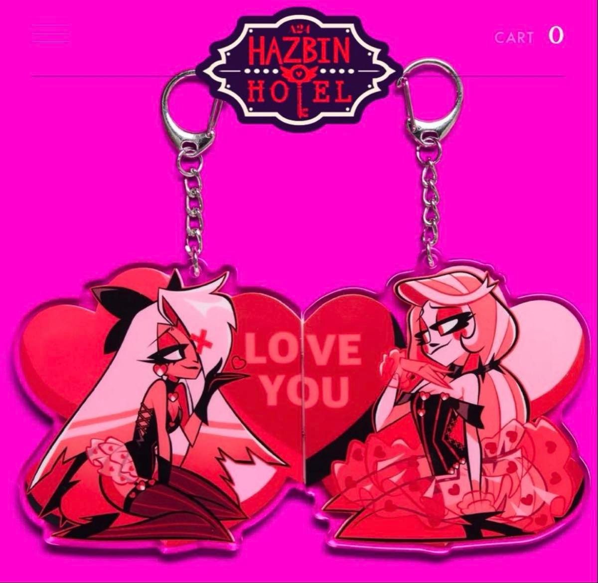 ハズビンホテル バレンタインアクキー チェリーボム&サーペンシス ハズ
