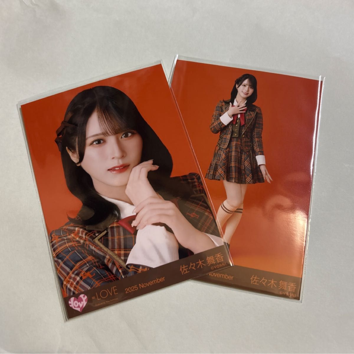 佐々木舞香 セミコンプ 生写真 ラブソングに襲われる イコラブ =LOVE