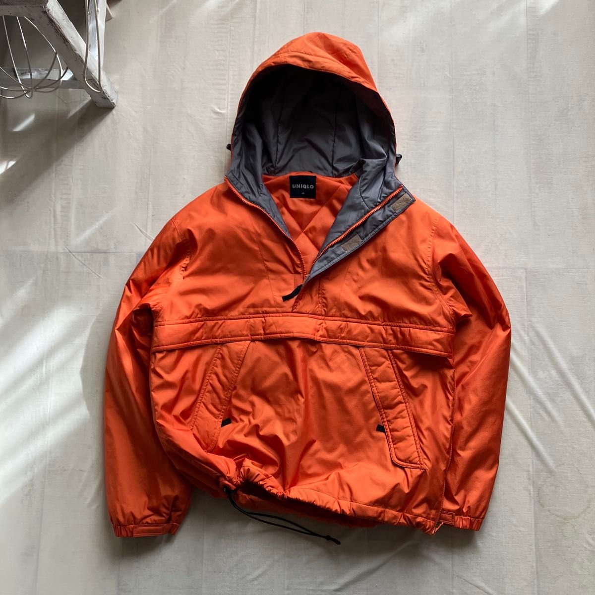 old uniqlo /アノラックパーカー オレンジ 中綿 M 00s ユニクロ｜Yahoo