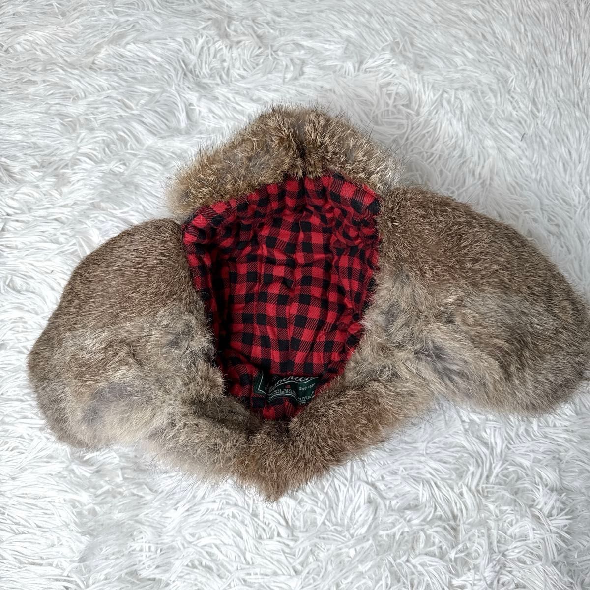 極美品 ウールリッチ フライトキャップ リアルレザー 飛行帽 ファー