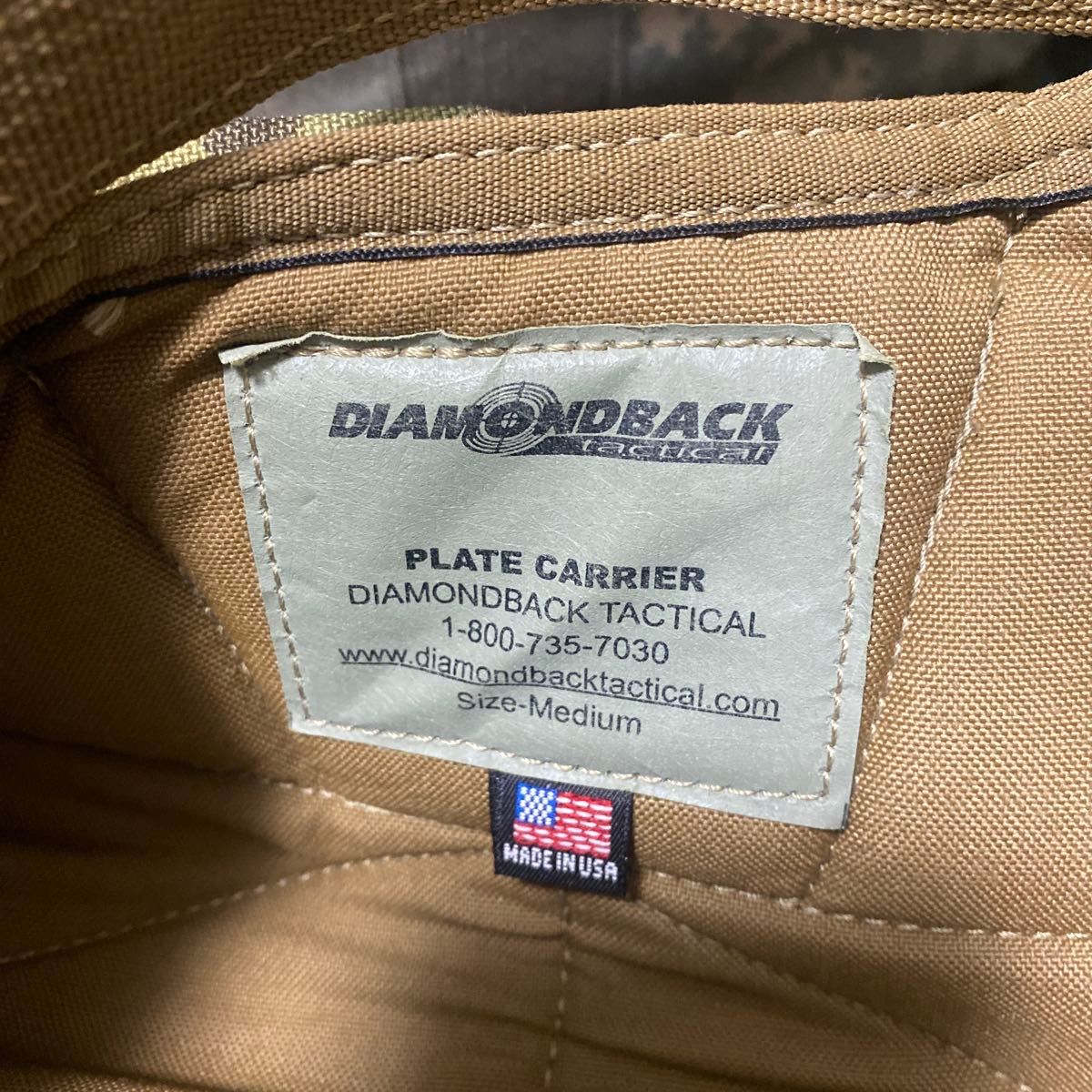 実物 DBT DIAMOND BACK TACTICAL FAPC プレートキャリア 実物プレート