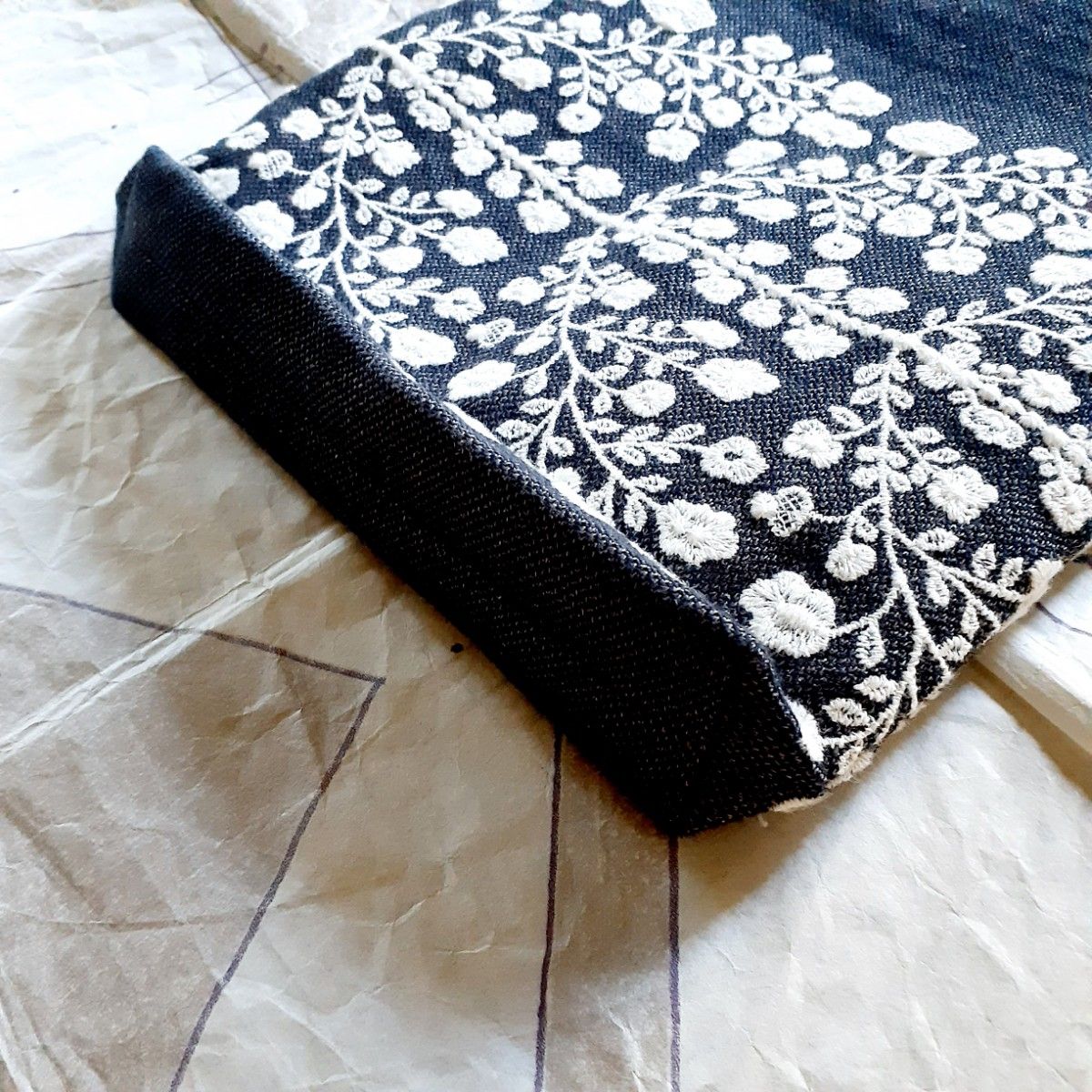 815【floraleaf】ミナペルホネン トーストバッグ ネイビー 新品｜Yahoo
