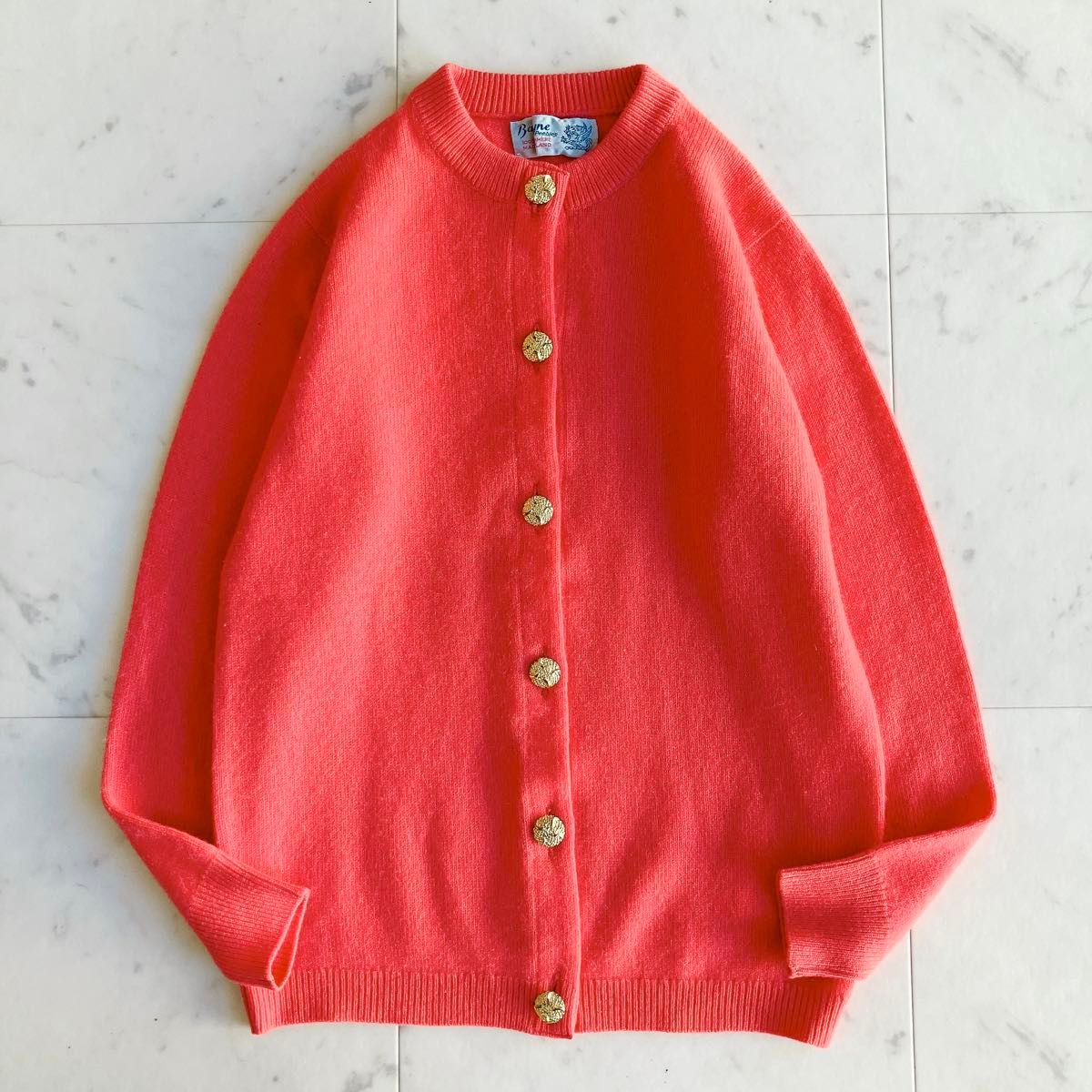 BALLANTYNE バランタイン カシミヤ100 カーディガン ニット 金ボタン
