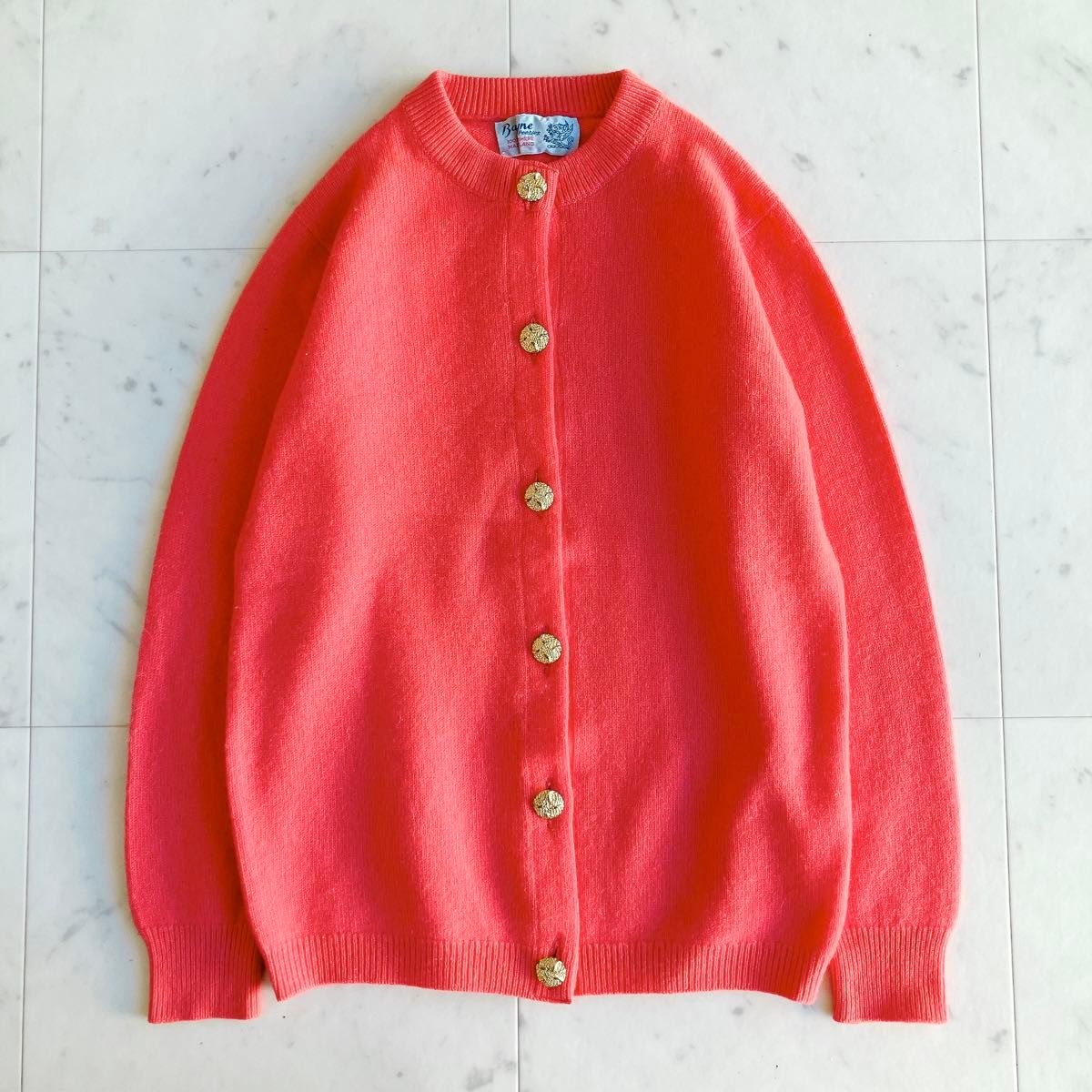 BALLANTYNE バランタイン カシミヤ100 カーディガン ニット 金ボタン