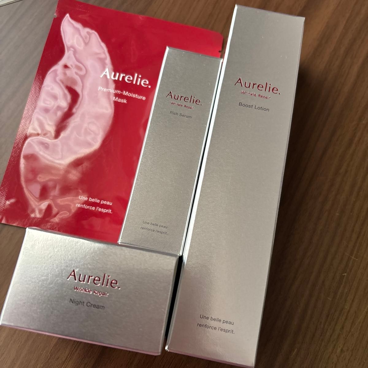 オレリー Aurelie リンクルリペア 美容液 化粧水 ナイトクリーム 3点