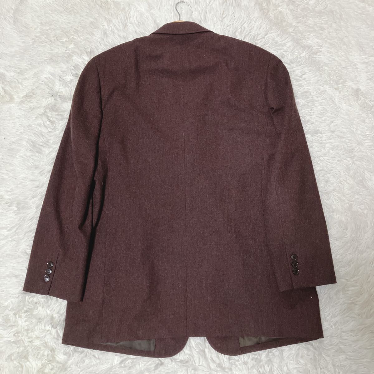 希少カラー】LANVIN テーラードジャケット シルク混 カシミヤ混