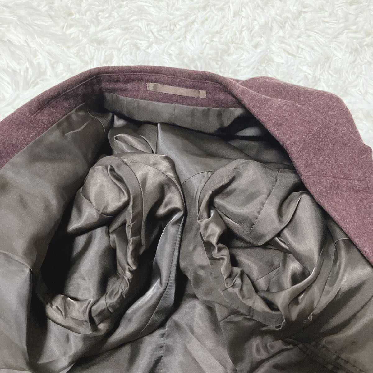 希少カラー】LANVIN テーラードジャケット シルク混 カシミヤ混