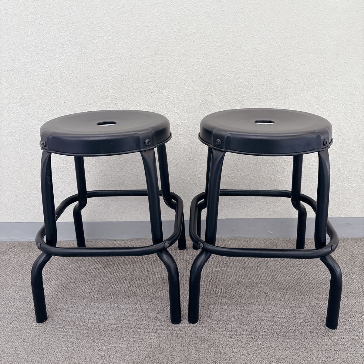 廃盤品 レアIKEA イケアRASKOG ロースコグ 二脚 オールドイケア 丸椅子