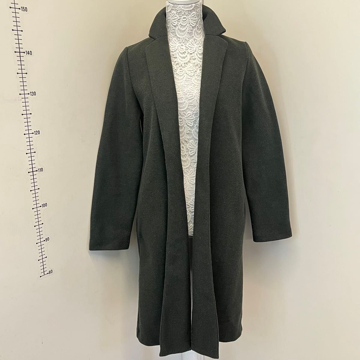 ザラ・ZARA レディース シンプル ロングコート チェスターコート