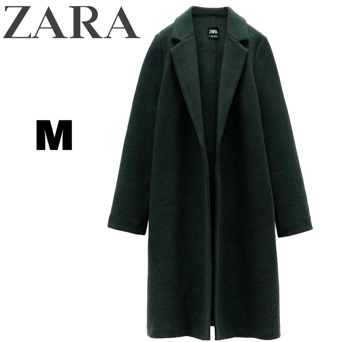 ザラ・ZARA レディース シンプル ロングコート チェスターコート