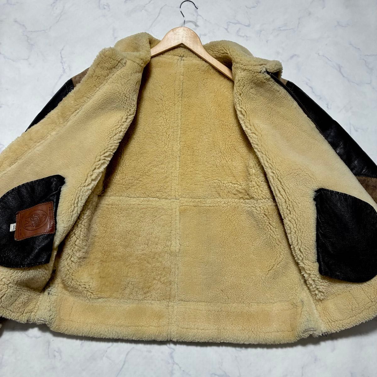 希少 (44) 2XL] B-3 リアルムートンジャケット フライトジャケット 羊