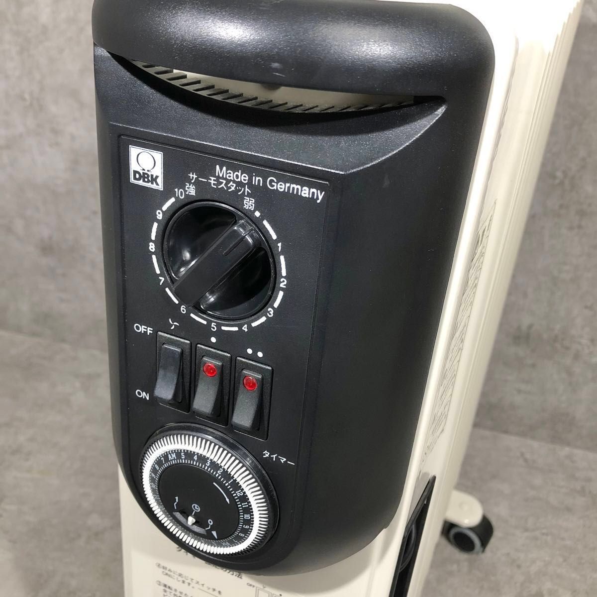 美品 DBK ドイツ 10枚フィン オイルヒーター 温風 HEZC13/10JCH