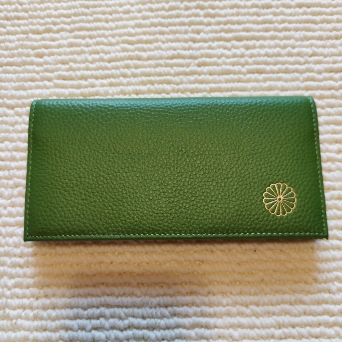 新品 牛革 皇居限定 長財布 レザー グリーン 財布｜Yahoo!フリマ（旧